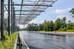 Irrigation lane test track