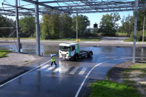 Test track Irrigated intersection