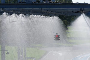 Realistic Rain Autonomous Driving