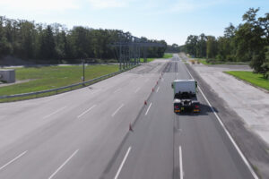 Test track automated driving handling area