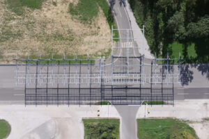 Test track irrigation system ADAS tests