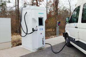 Test track Digitrans EVAN e-charging station