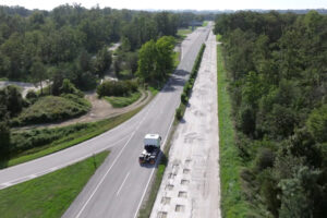 Test track main carriageway straight